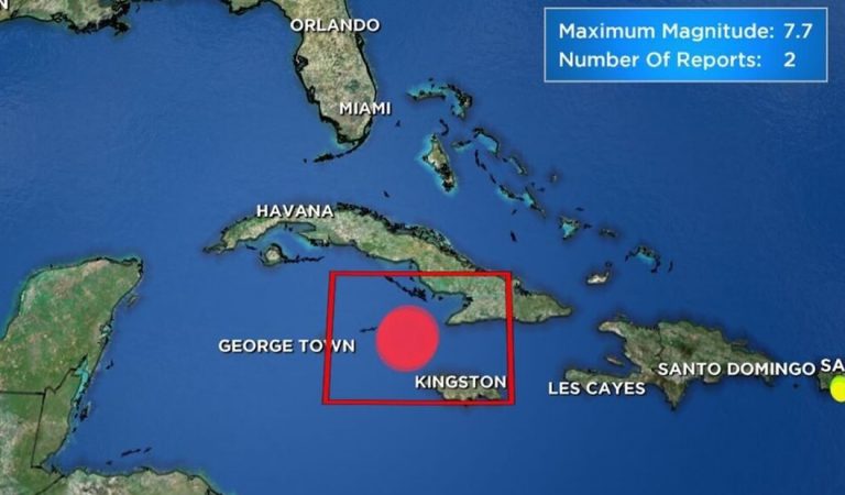 Terremoto de 7.7 golpea el Caribe: tiembla en todo Jamaica y Cuba Terremoto de 7.7 golpea el Caribe: tiembla en todo Jamaica y Cuba