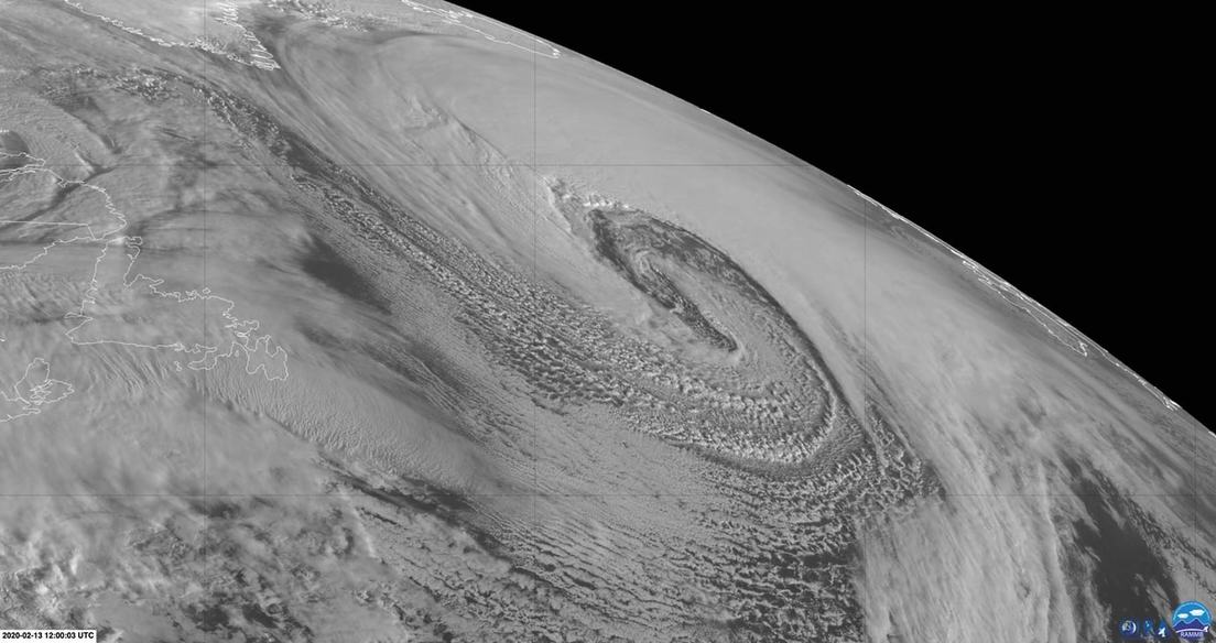 Un «ciclón bomba» se forma en el Atlántico y genera una gran advertencia climática