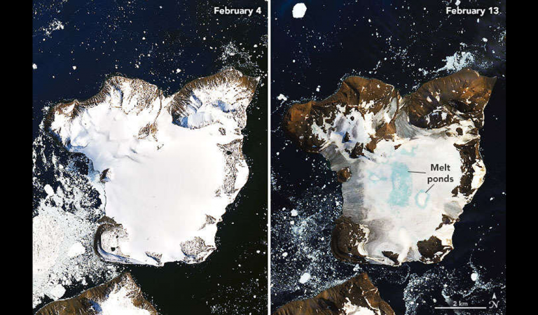 Glaciares de la Antártida se derriten luego del día más caluroso registrado Glaciares de la Antártida se derriten luego del día más caluroso registrado