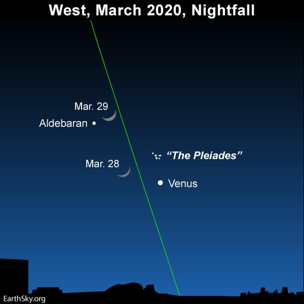 Mira la triple conjunción de la Luna, Venus y las Pléyades este sábado 28 de marzo