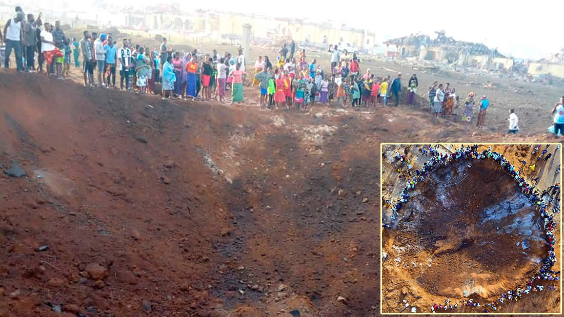 Meteorito impacta en Nigeria destruyendo casas y dejando un cráter de 21 metros