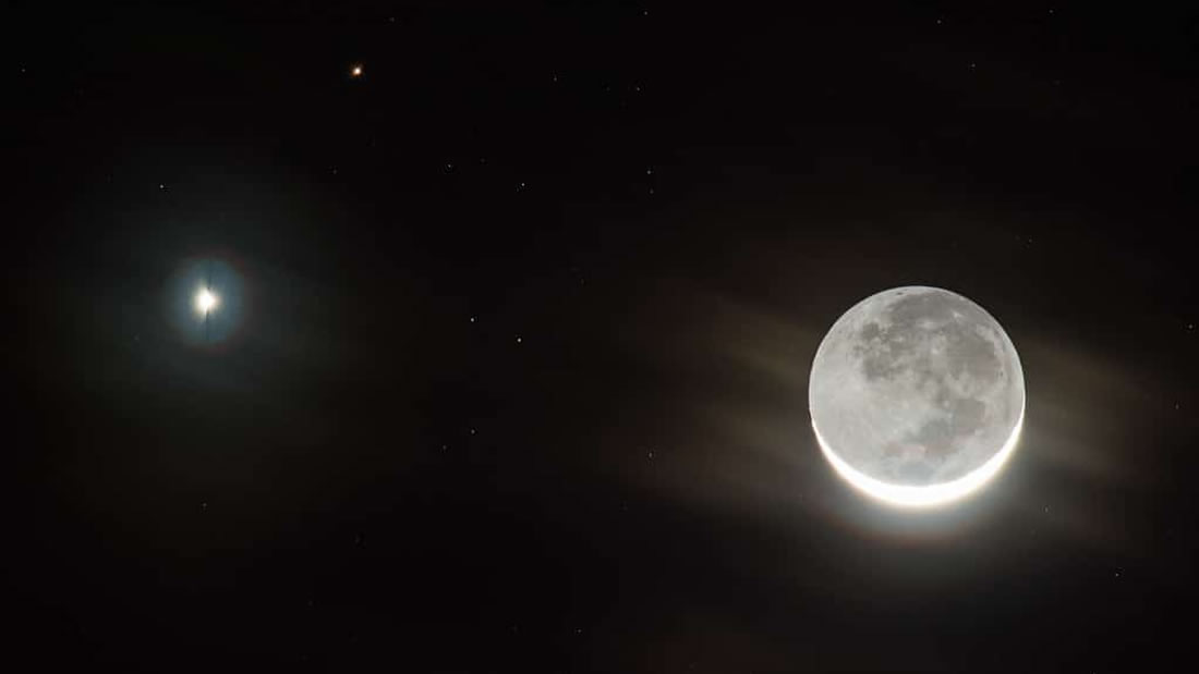 Mira la triple conjunción de la Luna, Venus y las Pléyades este sábado 28 de marzo