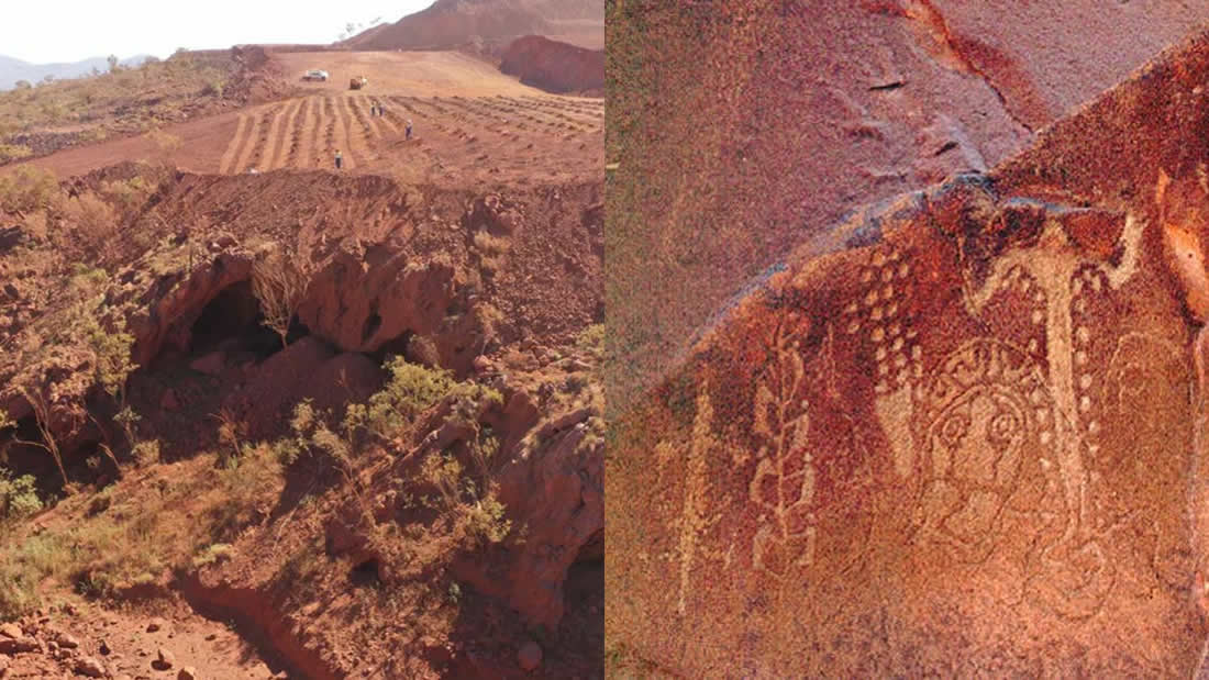 Compañía minera detona con explosivos cuevas sagradas aborígenes de 46.000 años de antigüedad en Australia