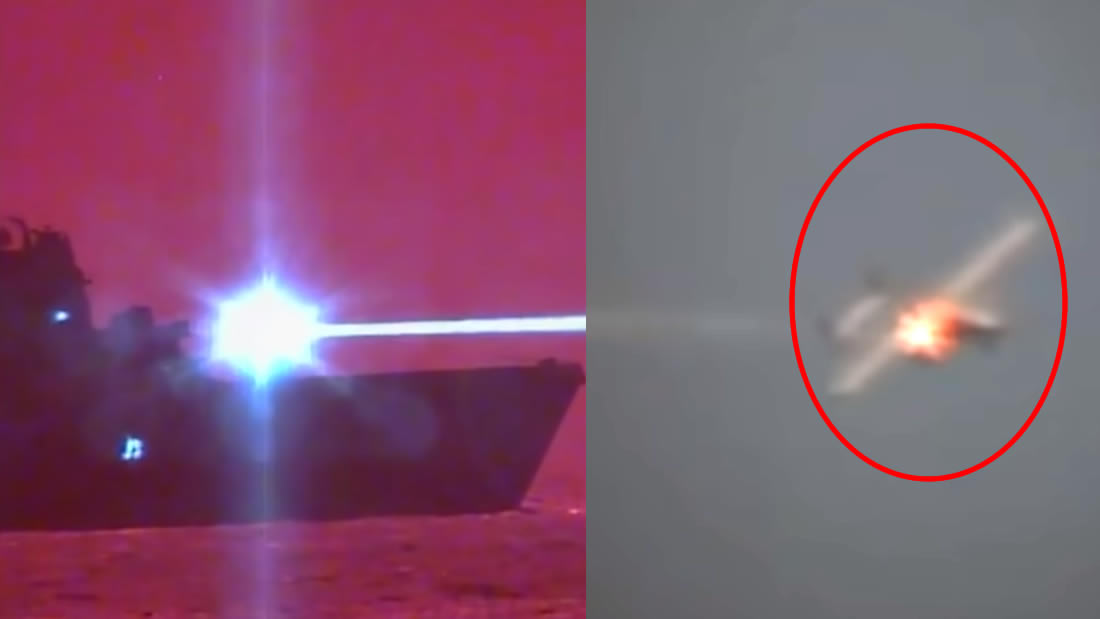 Marina de EE.UU. derriba un Drone utilizando un Arma Láser por primera vez (VÍDEO)