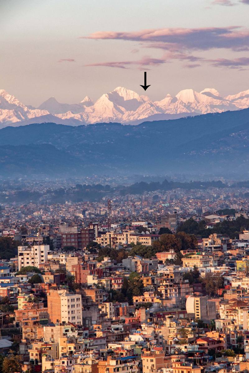 Monte Everest es visible desde 200 km de distancia debido a la disminución de la contaminación
