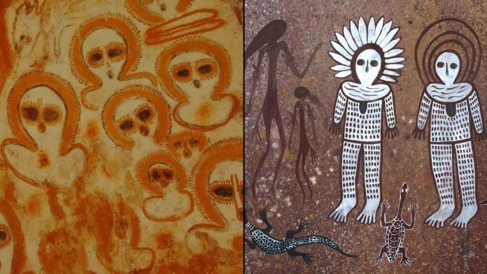 Wandjinas: el arte rupestre aborigen de 4.000 años de antigüedad en Australia Wandjinas: el arte rupestre aborigen de 4.000 años de antigüedad en Australia