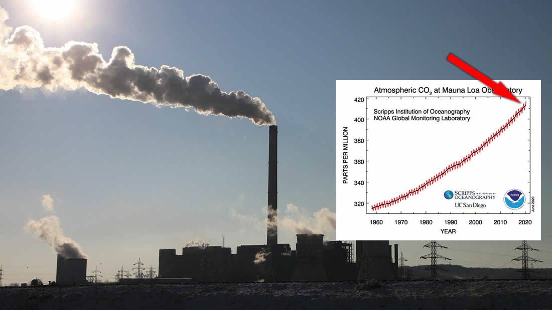 Concentraciones de dióxido de carbono superan los 417 ppm por primera vez en la historia