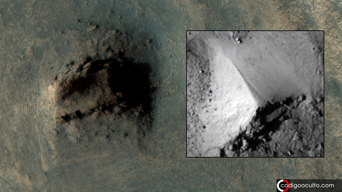 ¿Es esto una antigua construcción artificial en Marte o una formación natural? (VÍDEO)