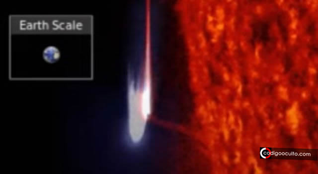 Extraña y enorme «anomalía» OVNI es captada cerca del Sol