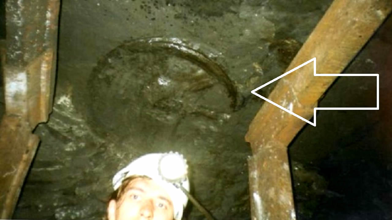 Una «rueda» de 300 millones de años fue hallada en una mina a 900 metros de profundidad
