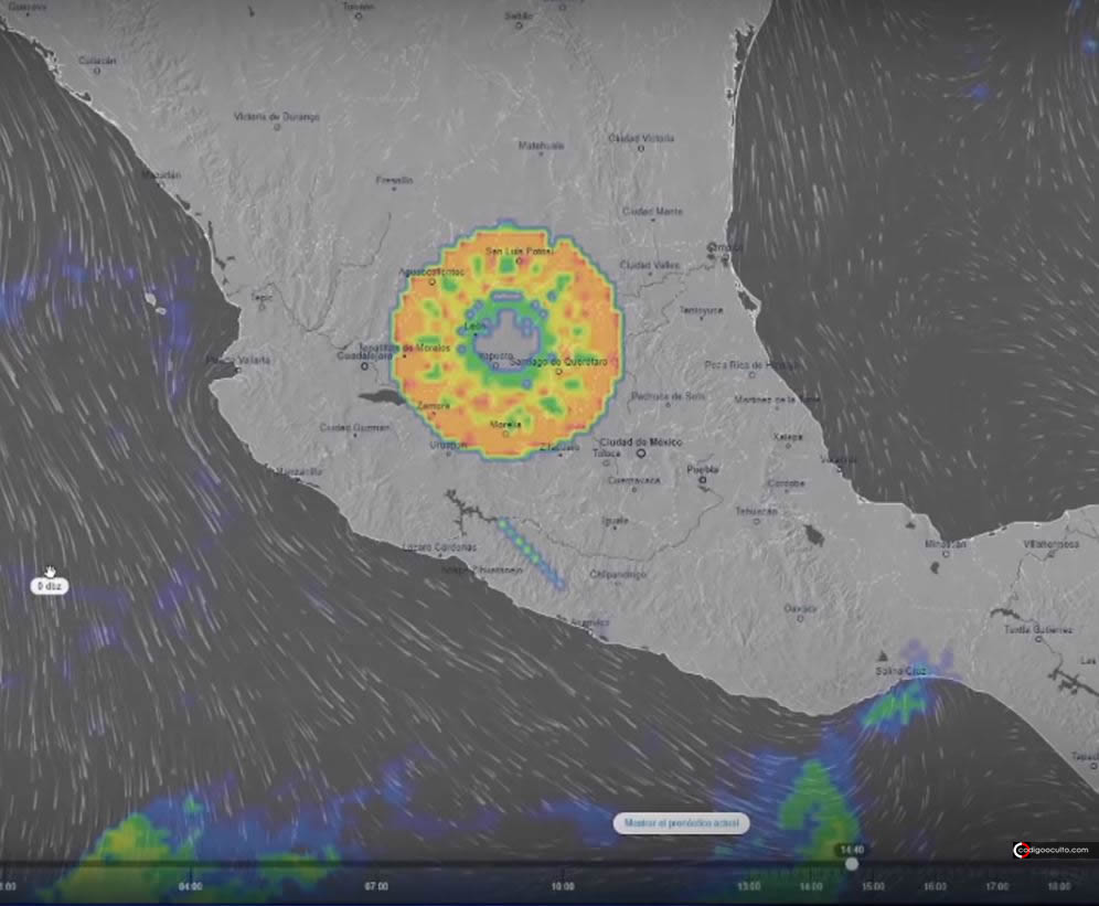 Nuevamente una ENORME anomalía aparece en radar sobre México