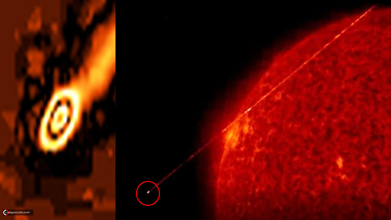 Extraño Objeto dispara un enorme rayo cerca del Sol (VÍDEO)