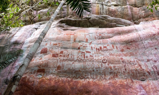 Descubren un «muro» de 12 km con pinturas de hace 12.500 años en la selva Amazónica