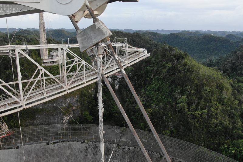 El Radiotelescopio de Arecibo de búsqueda de inteligencia extraterrestre será desmantelado