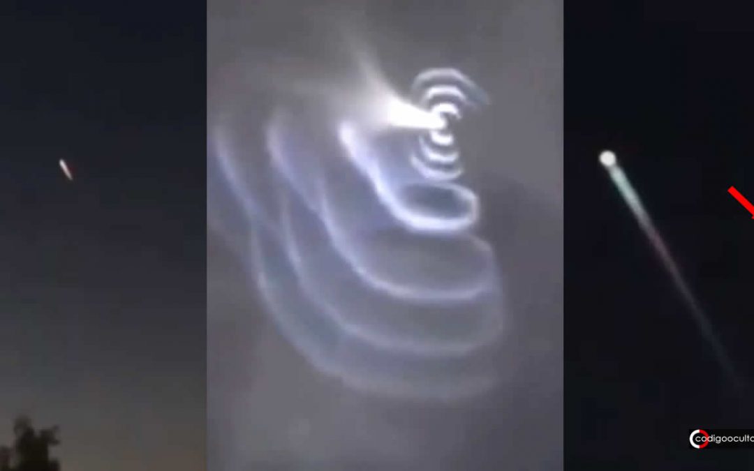 «Cohete» explota luego de que tres No Identificados se acercan (VÍDEO)
