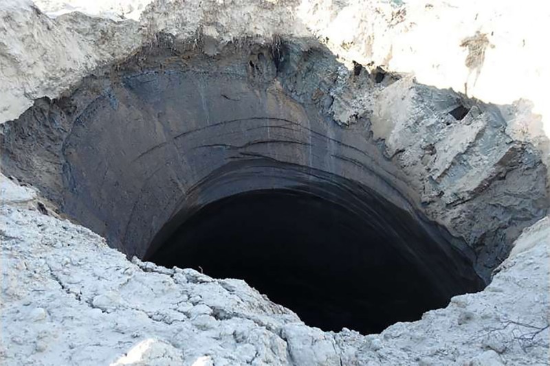 Cráteres de Siberia se están formando más rápido y profundo que antes