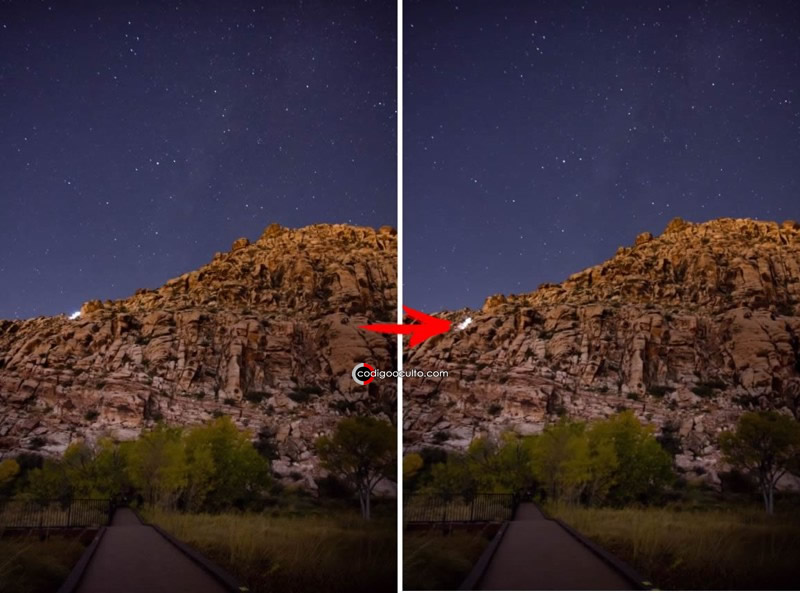 Objeto luminoso captado en vídeo en Red Springs