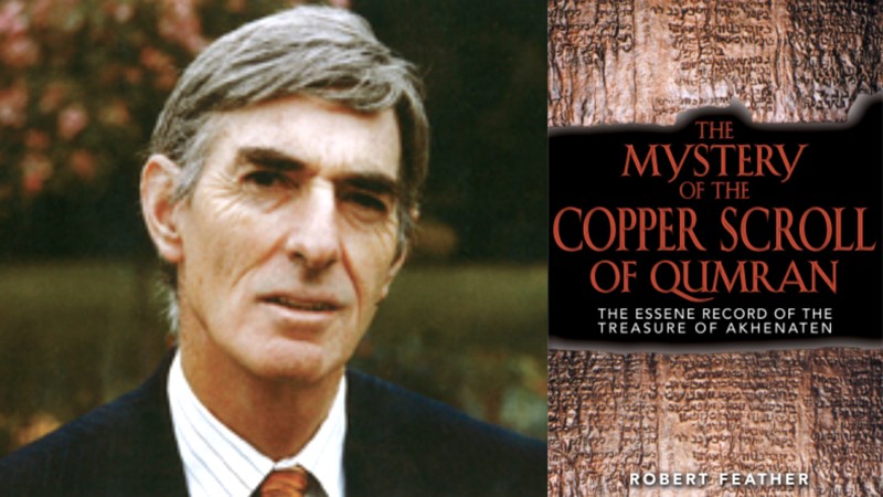 Libro de Robert Feather, «The Mystery of the Copper Scroll of Qumran: The Essene Record of the Treasure of Akhenaten»