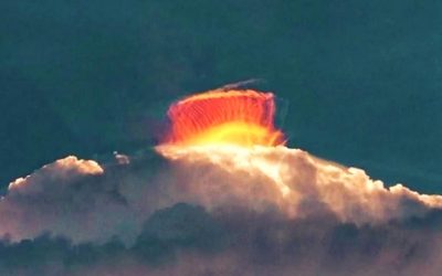 Fenómeno en el cielo sorprende a pobladores de Mindoro Oriental, Filipinas