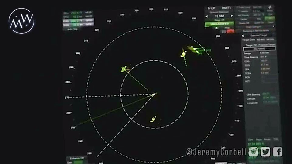 Datos de radar han confirmado que el buque de la Armada de EE. UU. fue rodeado por varios OVNIs