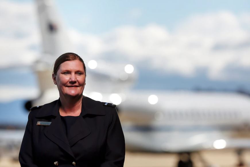 La vice-mariscal del aire Catherine Roberts se unió a la Fuerza Aérea en 1986