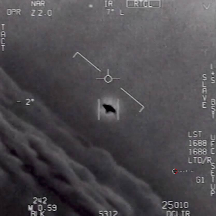 Captura de vídeo OVNI "Gimbal" grabado por pilotos de la Marina de los EE. UU.