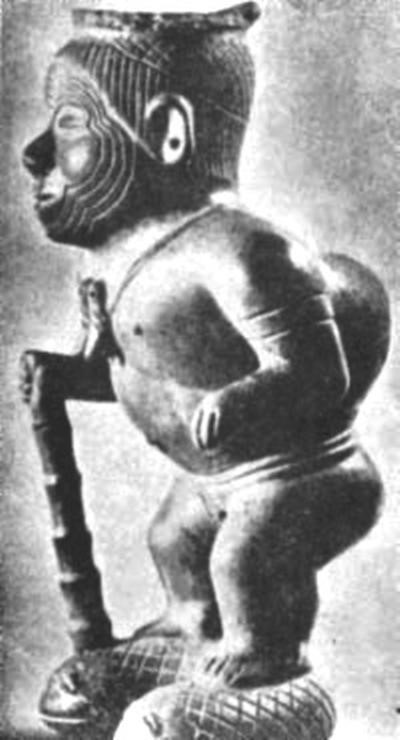 Una de las representaciones de Tunupa, como símbolo de fertilidad