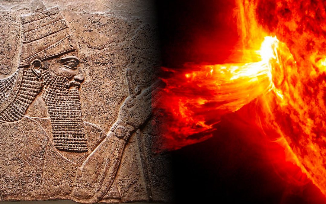 La antigua tablilla asiria que contiene referencias de una enorme tormenta solar