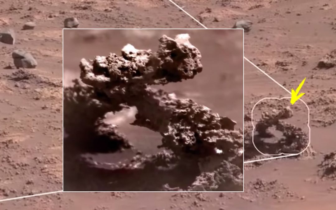 Curiosity encuentra una extraña roca “lagarto” en Marte