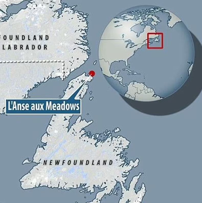 L'Anse aux Meadows se encuentra en el extremo norte de Terranova en Canadá