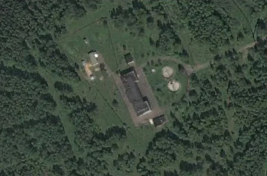 El sitio desde donde se emitían las misteriosas transmisiones, ubicado en Povarovo, a aproximadamente 40 kilómetros al noroeste de Moscú. En la actualidad ya no está allí.
