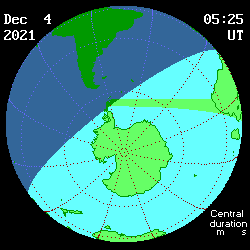 Eclipse total parcial del 4 de diciembre de 2021
