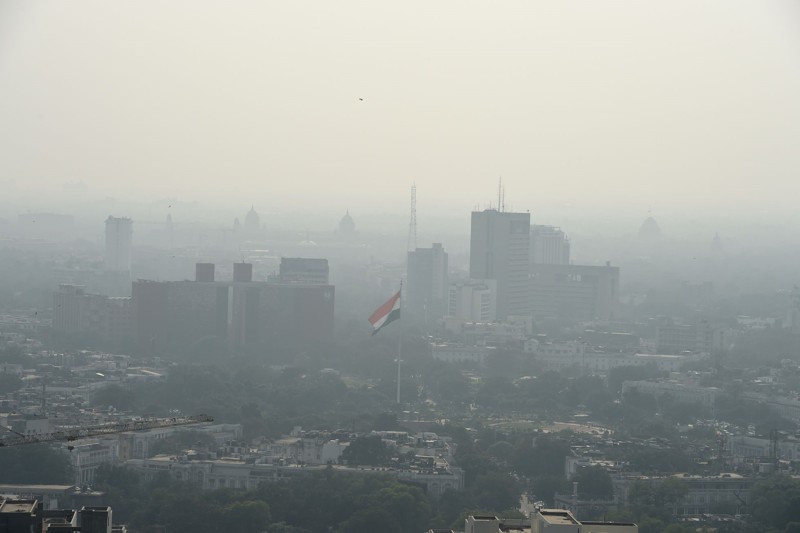 Contaminación en Nueva Delhi, el sábado 13 de noviembre
