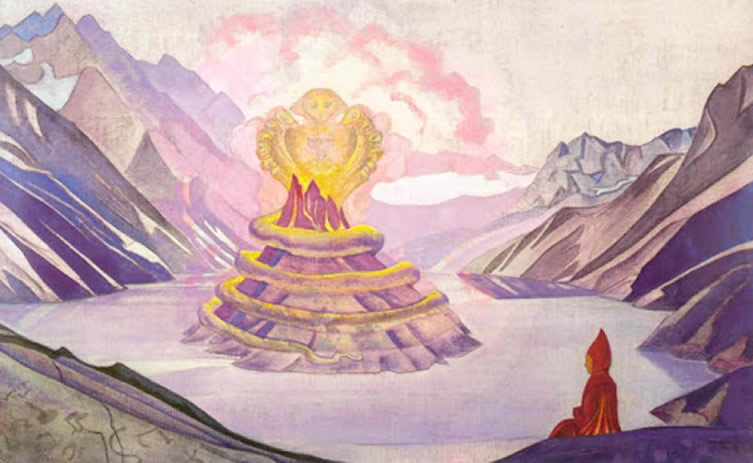 Pintura de Nicholas Roerich, representando a Agartha