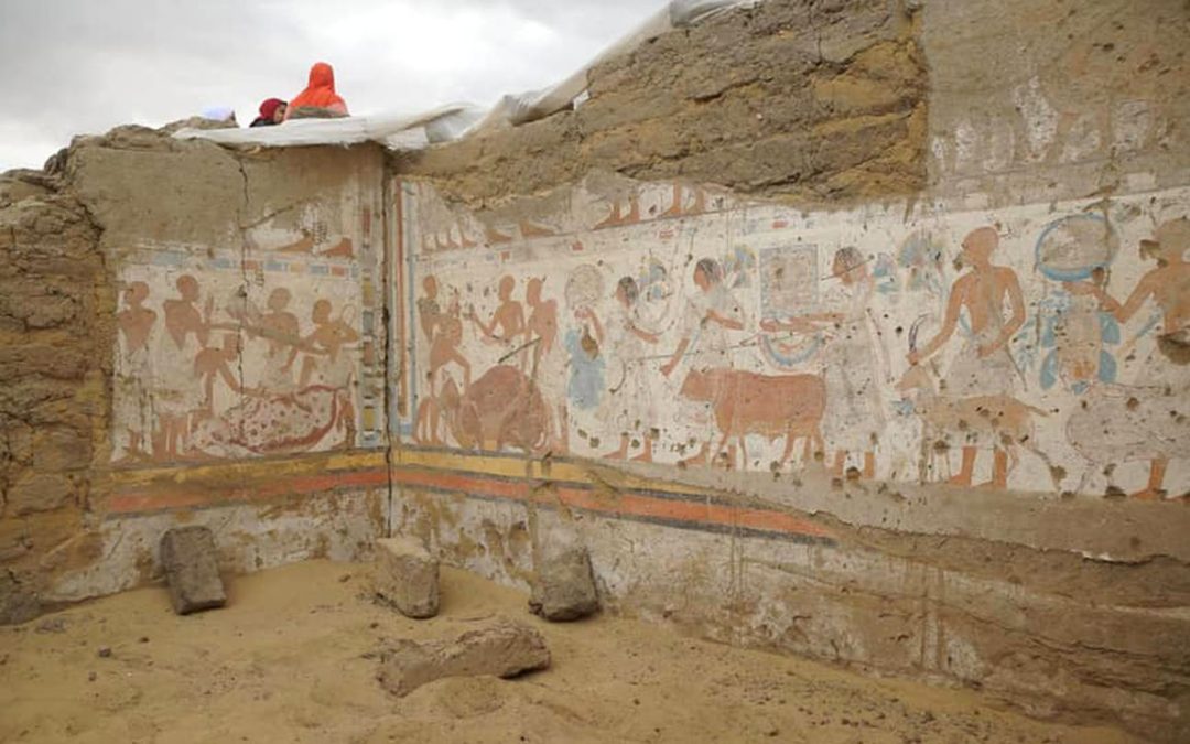 Descubren tumba de funcionario del Faraón Ramsés II en Saqqara, Egipto