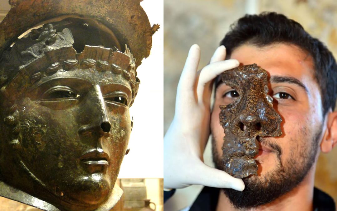 Turquía: hallan máscara de hierro de soldado romano de caballería de 1.800 años