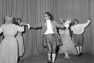 Presentación de una opereta en el Colegio Rudolf Steiner en Zürich, 1949