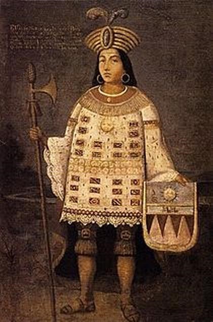 Túpac Amaru I, vestido a la usanza inca