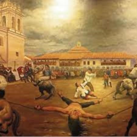 Retrato sangriento sobre las últimas horas de Túpac Amaru II, cruelmente torturado por los españoles