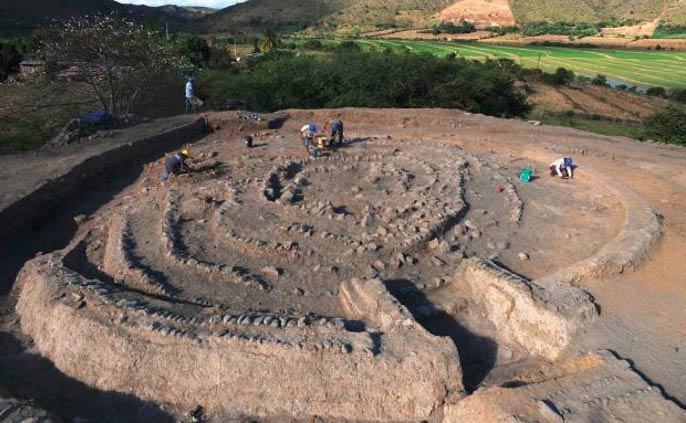 El antiguo Yacimiento arqueológico de Montegrande en Perú