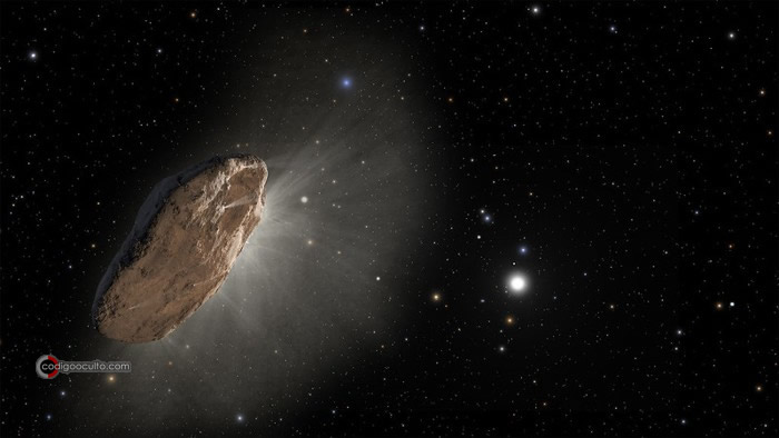 Representación de 'Oumuamua
