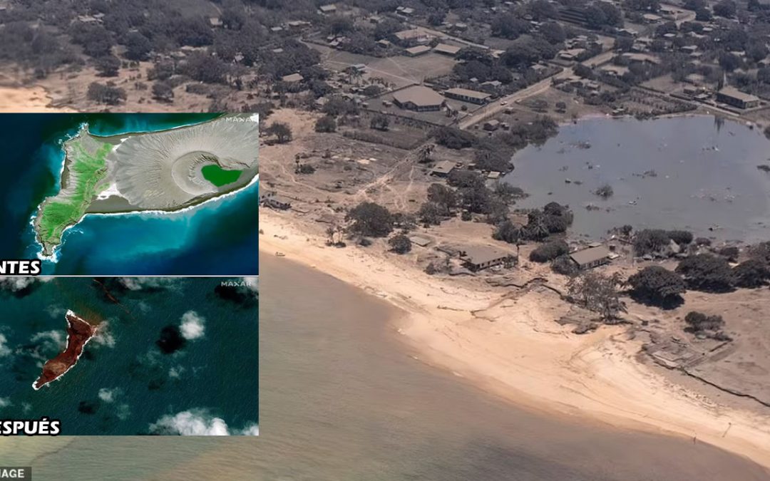 Tonga informa que tsunami de 15 metros destruyó todas las casas en una isla. Catalogado como “desastre sin precedentes”