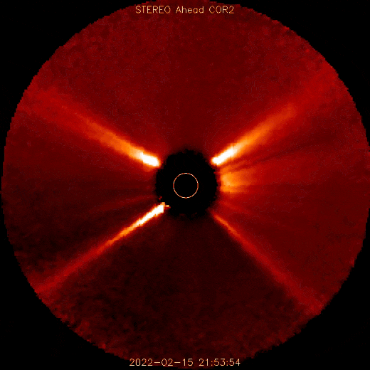 Las imágenes del Observatorio Solar y Heliosférico (SOHO) nos muestran una asombrosa visión de la explosión en el lado lejano del Sol