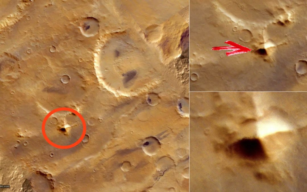 ¿Es esto una enorme Pirámide de 3 kilómetros sobre la superficie de Marte?