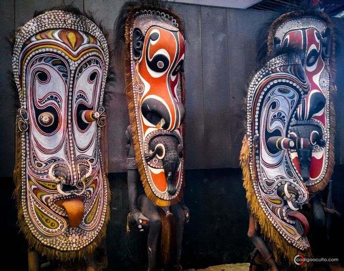 Esculturas de madera de Papúa Nueva Guinea