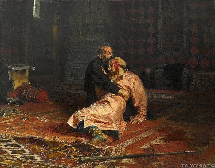 Iván el Terrible lamentando la muerte de su hijo