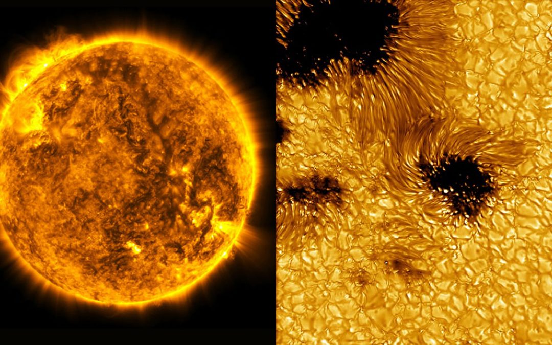 Mancha solar del tamaño de la Tierra es detectada en la atmósfera del Sol