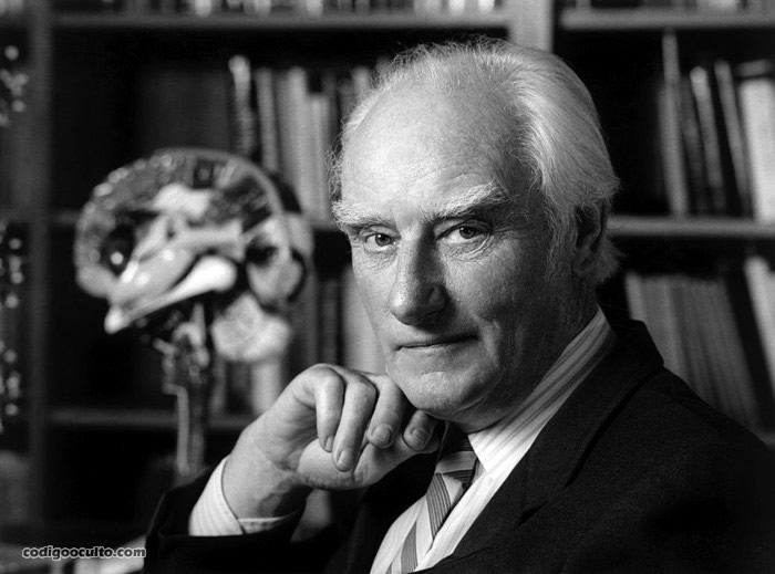 Francis Crick en su oficina