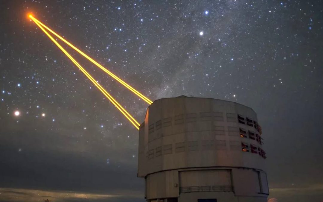 Astrónomos detectan un poderoso láser espacial que viene de otra galaxia