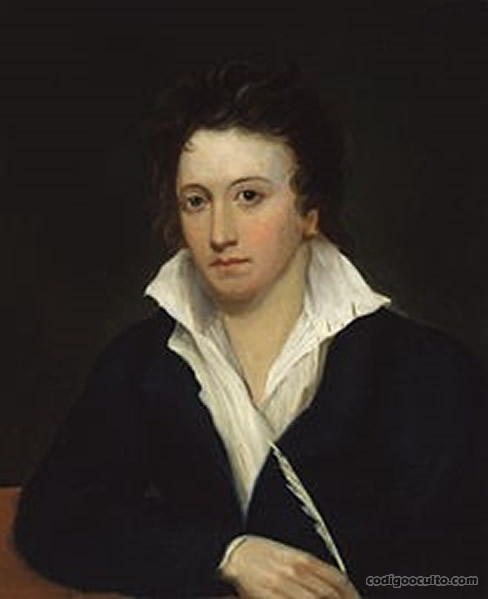 Percy Bysshe Shelley, retratado por Alfred Clint (1819)
